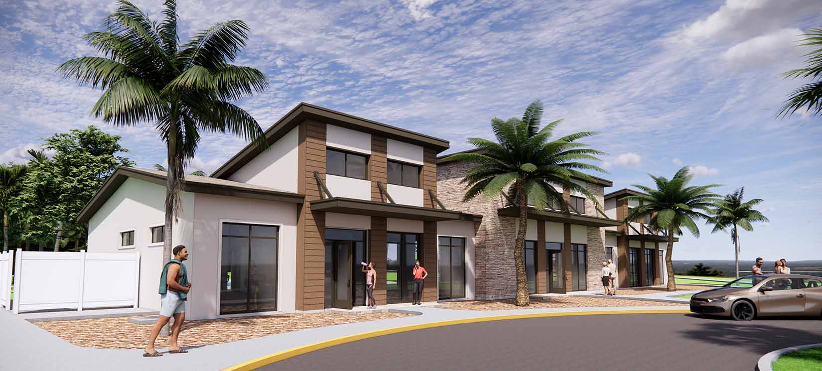 Clubhouse Rendering for Amenity Center at Seminole Palms in Palm Coast Fl