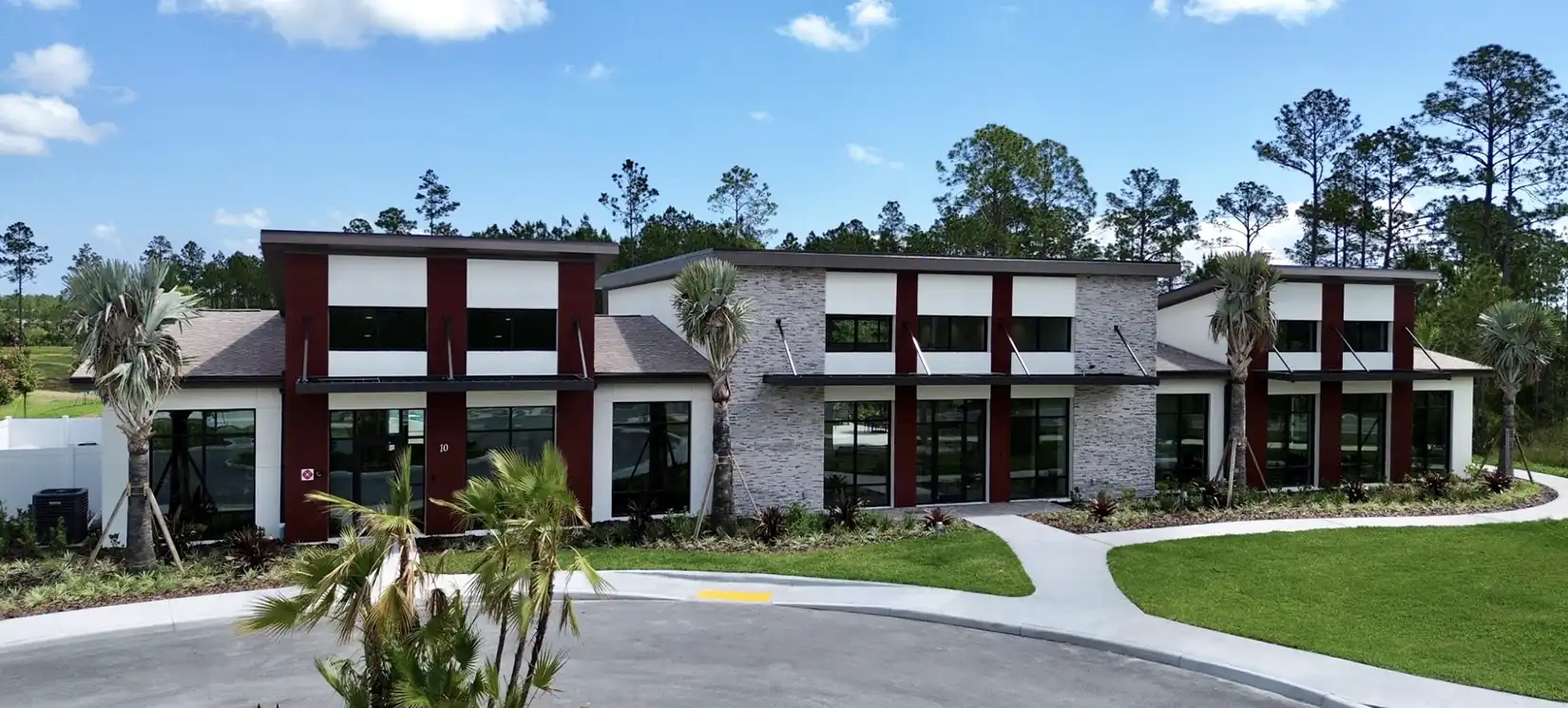 Front View of Amenity Center at Seminole Palms in Palm Coast Fl