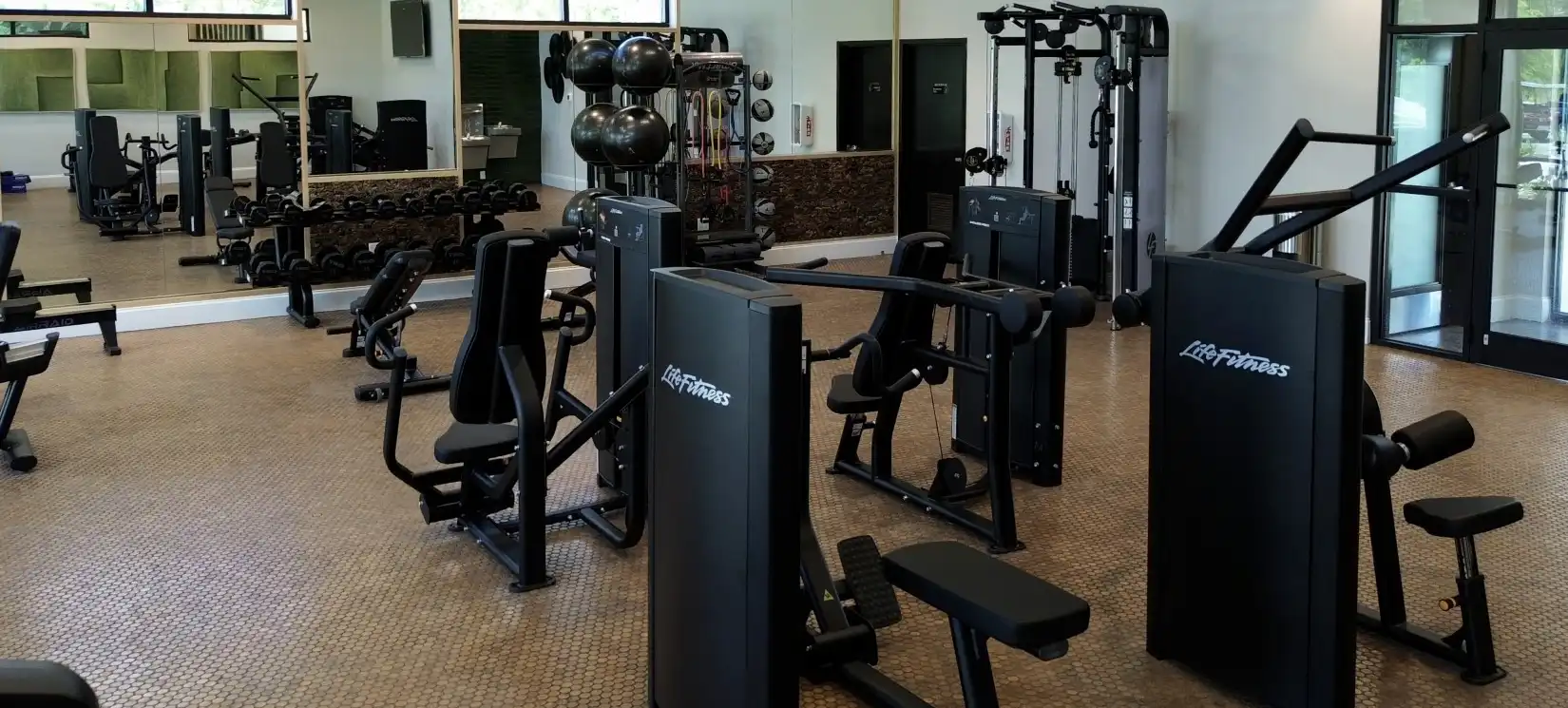 Center Slider Fitness Center Inside Amenity Center Seminole Palmscenter